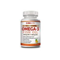 ราคา Omega 3 Fish Oil 1350 mg EPA 900mg DHA Triple Strength FROM USA บำรุง สมอง สายตา 120 เม็ด (19944282815)