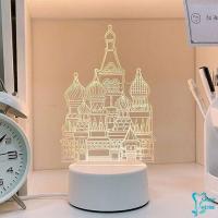 ราคา โคมไฟตกแต่งห้อง โคมไฟตั้งโต๊ะ LED โคมไฟ 3D night light (14480858249)
