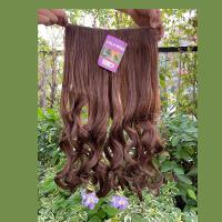 ราคา แฮร์พีช hairpiece แฮร์พีช calawigs ชิ้นหนาพิเศษไหมด้านเหมือนผมจริง แฮร์พีชปลายลอน รหัส T690 กว้าง28cm ยาว60cm (7148012463)