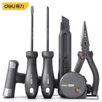 ราคา Deli ชุดเครื่องมือช่าง6in1 คัตเตอร์ ตลับเมตร ค้อน ประแจเลื่อน คีมปากแหลม ไขควง อุปกรณ์เครื่องมือช่าง Household Tool Set (20461411335)
