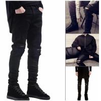 ราคา CODniuba270 Men Stylish Ripped Jeans Pants Biker Classic Skinny Slim Straight Denim Trousers (19683161701)