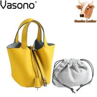 ราคา 2020คุณภาพสูงและใหม่เสื้อเมล็ดข้าว100 Pure Cowhide Picotinผู้หญิงกระเป๋าถือทรงสูงผู้ถือกระเป๋าถังกระเป๋า (7406594810)