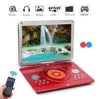 ราคา 100 240V 14 Portable DVD Player Rotatable Screen Media DVD for Game TV Support VCD CD MP3 MP4 Player for Car Home (20744931767)