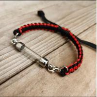 ราคา BR สร้อยข้อมือเชือกพร้อม หลอดตะกรุด สีแดง สายเชือกข้อมือปรับได้ สายข้อมือพร้อมหลอดตะกรุด (19148885245)