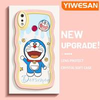 ราคา YIWESAN เคสสำหรับ Realme 3 Pro เคส3i Realme ลายการ์ตูนน่ารักโดราเอม่อนโบกสีสันสดใสน่ารักขอบกันกระแทกแบบใสนุ่มเคสมือถือโปร่งใสลายกล้องถ่ายรูปสร้างสรรค์เรียบง่ายฝาครอบป้องกันซิลิโคน (17510014898)