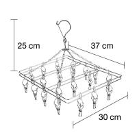 ราคา ห่วงตากผ้า ที่หนีบผ้า ไม้แขวนผ้า พวงหนีบผ้าสแตนเลส ไม้หนีบผ้า ที่หนีบผ้าสแตนเลส ที่ตากผ้า กิ๊บหนีบผ้า 20 ตัว หนีบ Hakah (10082921095)