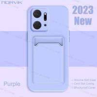 ราคา กระเป๋าช่องใส่การ์ดปลอกอ่อนซิลิโคนสีม่วงนอร์วิคเคสโทรศัพท์กันกระแทกสำหรับ Huawei Nova 10 Y61 Y71 Y70 9 SE Honor X7A X9A 50 5G N2 1ฝาครอบป้องกัน (18137815171)