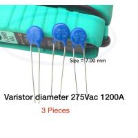 ราคา 07K275 Varistor diameter 7mm275Vac rms 1200A วาริสเตอร์ 07k275 Varistor diameter 7mm275Vac rms 1200A จำนวน 3 ชิ้น (12525358678)