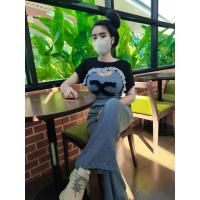 ราคา ชุดเซ็ต 3 ชิ้น เสื้อคลุม กางเกง เสื้อสายเดี่ยว (18049954870)