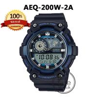 ราคา CASIO ของแท้ 100 นาฬิกาผู้ชาย AEQ 200W DIGITAL 2 ระบบ แบตฯ 10 ปี กล่องและประกัน 1ปี AEQ 200 AEQ200W AEQ200 (18993721965)