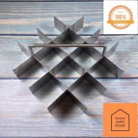 ราคา พร้อมส่ง พิมพ์แบ่งช่องขนม8x8นิ้ว16ชิ้น ที่ตัดบราวนี่ พิมพ์แบ่งช่องบราวนี่ ที่แบ่งช่องบราวนี่ ที่ตัดเค้ก พิมพ์แบ่งช่อง Mama Happy House (14602418124)