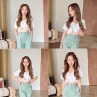 ราคา BEMYCHIC เสื้อครอปคอวี หน้าสั้นหลังยาว Basic V Crop top ครอปท็อปรุ่น Vivie (16620971035)