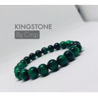 ราคา Green Tigers eye กำไลหินไทเกอร์อายส์สีเขียว หินแห่งดวงและโชคลาภที่ดี ขนาด 8 10 และ 12 มิล หินแท้ (1372058411)