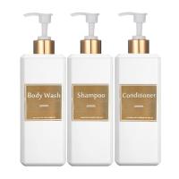 ราคา ขวดปั๊มหัวจ่ายแชมพู500มล 16 9ออนซ์พร้อมฉลากกันน้ำสีทองครีมแชมพูห้องน้ำครีมนวดผมทำความสะอาดขวดตัว (21170578551)