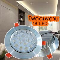 ราคา โคมไฟเพดาน LED High power lamp 18x1W อลูมิเนียม LED 18โคมไฟพาแนล LED 18 วัตต์ ไฟเพดาน ไฟดาวน์ไลท์ฝังฝ้า ให้ความสว่างรอบทิศทาง กระจายแสงได้ทั่วถึง แสง Day light (5197432161)