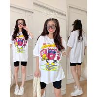 ราคา เซต 2 ชิ้น เสื้อแขนสั้นคอกลมสกีนหน้า ใหญ่เต็มสวยๆ มาคู่กางเกงเลคกิ้ง ชุดเซ็ท ชุดเซต Yunaka (18897251365)