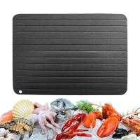 ราคา Fast Defrosting Tray Aluminum Alloy Defrosting Tray for Frozen Meat No Plug Non sticky Defrost Tray Durable Meat Thawing Board for Frozen Meat Beef Chicken popular (20790107164)