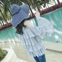 ราคา ชุดฤดูใบไม้ผลิและฤดูร้อนแบบใหม่เสื้อเชิ้ตผ้าชีฟองคอปาดเปิดไหล่สวยหวานลุคนางฟ้าสุดเสื้อตัวพองทรงหลวมสำหรับผู้หญิงเสื้อแขนกระดิ่งสไตล์ตะวันตก (11424094142)