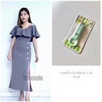 ราคา ชุดราตรีคนอ้วน 38 40 42 44 เดรสออกงานxxl ชุดเดรสสาวอวบ ชุดเดรสคนอ้วน2xl ชุดทำงานสาวอวบ ชุดบายเนียร์ (19252407597)