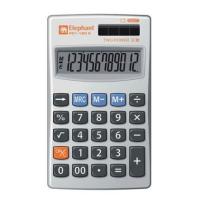 ราคา Elephant ตราช้าง เครื่องคิดเลข แบบพกพา P01 P02 P03 12D W ขาว เงิน คละสี (17538966574)