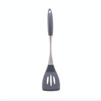 ราคา Kitchen Utensils Premium Solid Cooking Tools Heat Resistant with Silicone Covered Stay Cool Stainless Steel Handle By Lisdripe (19385014250)