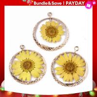 ราคา เรซิ่นอีพอกซี่ใสและจี้ดอกไม้แห้ง2ชิ้นมีห่วงเหล็กชุบทองขอบไฟแบนสีเหลืองกลม34X29X3 5มม รู 2มม (20961906847)
