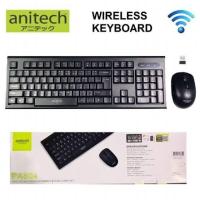 ราคา Anitech Wireless Mouse Keyboard รุ่น PA804 TH EN ชุดเมาส์และคีย์บอร์ดไร้สาย ของแท้ (11351159750)