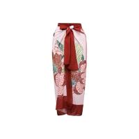 ราคา New 3 Pack Red Floral and Leaves Print Bikini Sets Swimsuit Skirt Asymmetrical Swimwear Cover Up 2023 Brazilian Bathing Suit (19728218150)