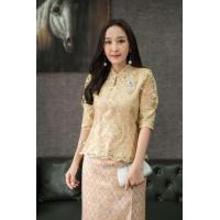 ราคา 5 สี เสื้อลูกไม้สวย เสื้อลูกไม้ไทย เสื้อลูกไม้ออกงาน คอสูง แขนเจาะ ซับในทั้งตัว อก 36 46 เสื้อเดี่ยว อ่านขนาดด้านล่างก่อนสั่งซื้อค่ะ (5471014232)