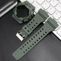 ราคา September For Gshock G SHOCK GA100 GA110 GA120 GD100 GD110 GD120 Watch Strap Watch case Men Matte Wristwatch Sport Silicone Case Band (16405148437)