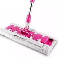ราคา Flat Mop Floor escopic Mop 360 Degree Handle Mop for Home Kitchen Tiles Cleaning Spin Mop Rotating Superfine Fiber Swabs (10556277759)