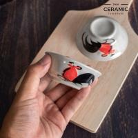 ราคา ถ้วยน้ำจิ้มเซรามิคลายไก่ ถ้วยเซรามิคลายไก่แบบต้นตำรับ เซรามิคเนื้อดี แฮนเมด วาดด้วยช่างฝีมือ (13495714278)