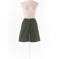 ราคา uniqlo กางเกงตะขอซิปหน้า สีเขียวสีซีดจางเล็กน้อย Preloved (20614584728)