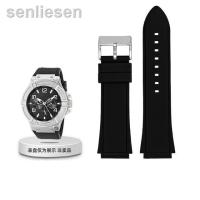ราคา สายนาฬิกาข้อมือยางสำหรับนาฬิกาข้อมือ Guess แบรนด์ของแท้ W0040G3 W0247G3สายรัดนุ่มกำไลข้อมือผู้ชาย22Mm (19881051767)