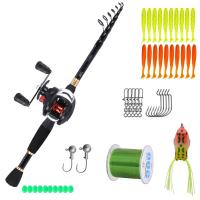 ราคา ชุดคันเบ็ดตกปลา1 6ม 2 4ม ชุดคันเบ็ดและรอกเต็มชุดรอกตกปลาชุดเสาเกียร์ตกปลา500ม (10541046206)