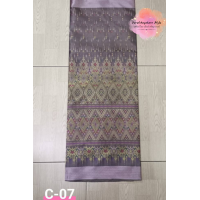 ราคา ผ้าถุงสำเร็จ ผ้าไหมแกมฝ้ายทอลาย ผ้าถุงสำเร็จแบบป้ายซิปหลัง รับตัดเย็บตามไซส์ (20619170815)