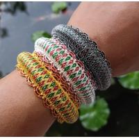 ราคา กำไลข้อมือล้านนา ลายดอกจิก กำไลออเจ้า งานโบราณ เครื่องประดับไทย White Hat (3654496354)