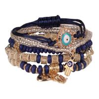 ราคา LEMOER กำไลข้อมือสำหรับผู้หญิงกำไลเชือกทำมือสไตล์โบฮีเมียนเครื่องประดับข้อมือปีศาจชุดสร้อยข้อมือแบบมีจี้ด้วยมือสายสร้อยลูกปัดดวงตาที่ชั่วร้ายเครื่องประดับสำหรับงานปาร์ตี้6ชิ้น ชุด (18443654214)