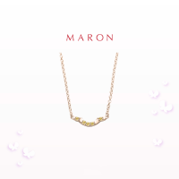 ราคา MARON Happy Smile Necklace สร้อยคอเงินแท้ ฝังพลอยแท้ (17885413059)
