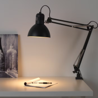 ราคา IKEA แท้ TERTIAL เทร์ทิออล โคมไฟโต๊ะทำงานดีไซน์คลาสสิก ใช้กับหลอดไฟ 2 หลอด LED E27 470 ลูเมน TH0189 (20157019111)