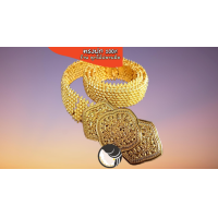 ราคา เข็มขัดสายพิกุล สีทอง เข็มขัดออเจ้า เครื่องประดับชุดไทย ย้อนยุค สำหรับผู้หญิง และผู้ชาย โจงกระเบน (10313312604)