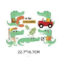 ราคา ตัวรีด สติ๊กเกอร์รีดติดผ้าการ์ตูน ไดโนเสาร์และจระเข้ (14034807899)