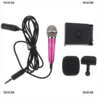 ราคา lucai stock Portable 3 5mm Stereo Studio Mic K Karaoke Mini Microphone For Cell Phone PC (16486359902)