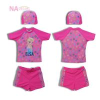 ราคา Disney ชุดว่ายน้ำเด็กหญิง พร้อมหมวก2 ใบ กันแดด ลายโฟรสเซ่น Frozen เจ้าหญิงหิมะ จาก NADreams Girl Swimwear ชุดว่ายน้ำ (10946578660)