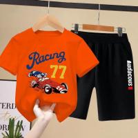 ราคา ชุด2ชิ้นเสื้อยืดลายการ์ตูนแขนสั้น กางเกงขาสั้นสำหรับเด็กชุดกีฬาสำหรับเด็กชายลำลองชุดเสื้อผ้าเด็ก3 5 7 8 9 10 11 12ปีสำหรับฤดูร้อน (10928106319)