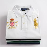 ราคา W X Ralph Laurenเสื้อโปโลมีปกสำหรับผู้ชายเสื้อโปโลโลโก้ขนาดใหญ่คลาสสิกแขนสั้นลำลองธุรกิจระดับไฮเอนด์สำหรับผู้ชายผู้ชาย (15560263404)