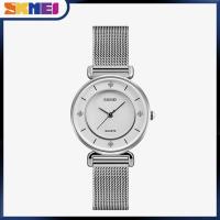 ราคา SKMEI นาฬิกาแฟชั่นสำหรับผู้หญิงหน้าปัด Quartz กันน้ำนาฬิกาสแตนเลสดูเรียบหรูเหมาะกับสุภาพสตรีปี1330 (14290842023)
