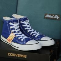 ราคา Converse All Star Classic ox Blue Hi รุ่นฮิต สีน้ำเงิน หุ้มข้อ รองเท้าผ้าใบ คอนเวิร์ส ได้ทั้งชายหญิง (4559218459)