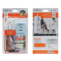 ราคา ปลั๊กไฟ LUMIRA TRAVEL SOCKET 2USB 2 1A 2PORT รหัส LS 22 สายยาว 1 5M (3233128962)