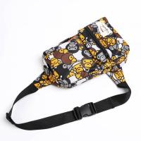 ราคา B ape กระเป๋าคาดอกกระเป๋าสะพายกระเป๋านักเรียนพิมพ์ลายลิง (16454550715)